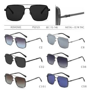 Polarized metal sunglasses for men Romonis PS2123-R