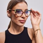 Plastic frame with anti-blue light protection lenses, with spring hinges Elit 5739-EL