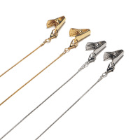 Металлическая цепочка с зажимами для очков и масок GL1132