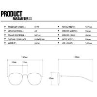 Metal glasses with blue light protection for women 8808-0177-8304-PN