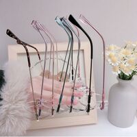 Rimless metal frames with Blue Ray Cut lenses MAMO F99106