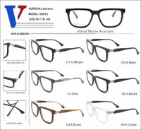 Plastic acetate frame with spring hinges D5015-DA