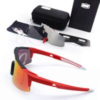 Очки защитные противоударные спортивные с 3 насадками 骑行套装-109-带近视