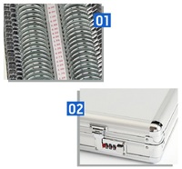 158 metal rim ophthalmic trial lens set 