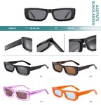 Polarized acetate plastic sunglasses Big City HS2849