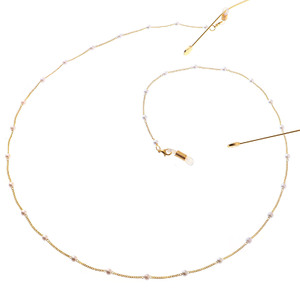 Glasses chain with pearls GL080