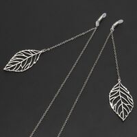 Металлическая нескользящая цепочка, c листом, для очков и масок GL220