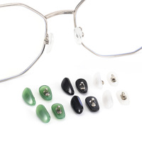 Носоупор из искусственного нефрита, 14*7 мм