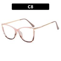 Combined (plastic+metal) glasses with blue light protection for women 8029-PN