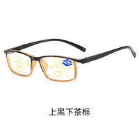 Plastic multifocal eyeglasses for reading KY023-M Blue ray cut, diopters from +1.00 to +4.00, PD62-64