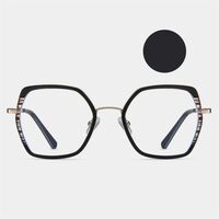 Combined frame (metal + TR90) or glasses with blue light protection, with spring hinges FA87254