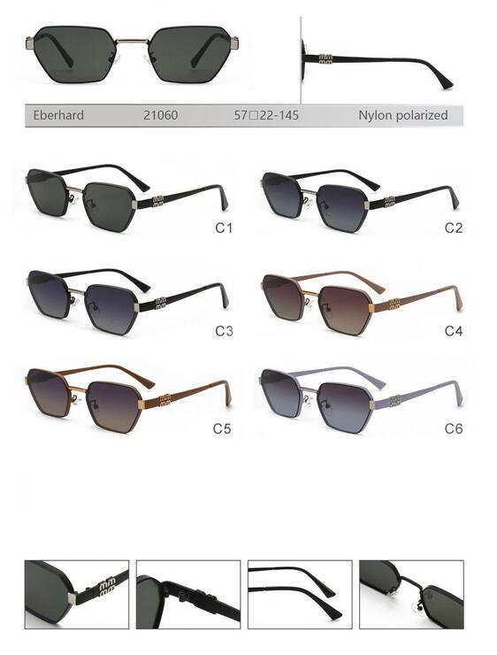 Polarized metal sunglasses with nylon lenses Eberhard EH21060