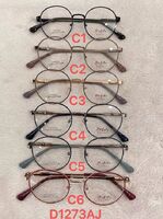 Metal frame for glasses with spring hinges Defile D1273AJ