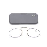 Plastic reading pince-nez glasses with case 6021, diopters from +1.00 to +3.00, RMC=62-64