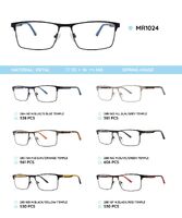 Металлическая оправа с дужками из материала TR-90 со встроенным флексом MR1024