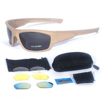 Safety shockproof tactical polarized goggles, 4-lens set, 0054套装-DX