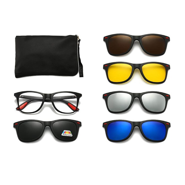 El Dorado frames with polarized sunshades set (clip-on) on magnet 2317A (5 pieces) 