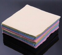 Салфетка трикотажная для протирки линз в очках, для составления подарочного комплекта 金布 579-4 (высокая плотность) 12см*12,5см