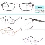 Очки лектор металлические Vizzini V858 (хит продаж) диоптрии +1,00 до +4,00, РМЦ:62-64 мм
