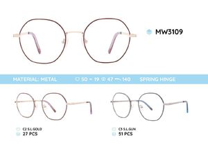 Metal women's frame for glasses MW3109