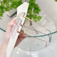 Оправа полуободковая комбинированная (металл + TR90) с линзами Blue Ray Cut и флексами MAMO F93079