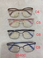 Metal frame for glasses with spring hinges for women 5840C