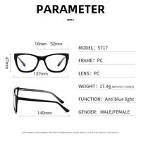 Plastic frame with anti-blue light protection lenses, with spring hinges Elit 5717-EL