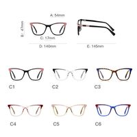 Plastic TR90 frames for glasses with Blue Ray Cut protection and flex hinges FOCUS FCS2116