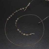 Gold-colored metal non-slip chain, with tree of life, for glasses and masks GL686