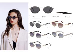 Polarized metal sunglasses for women Leke LK34005