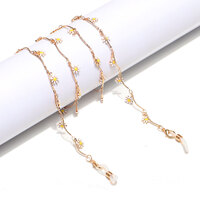 Металлическая цепочка для очков и масок с кулонами 