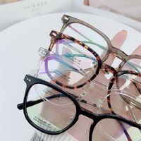 Hybrid frame, metal + TR90, with Blue Block coating SANTA M8045