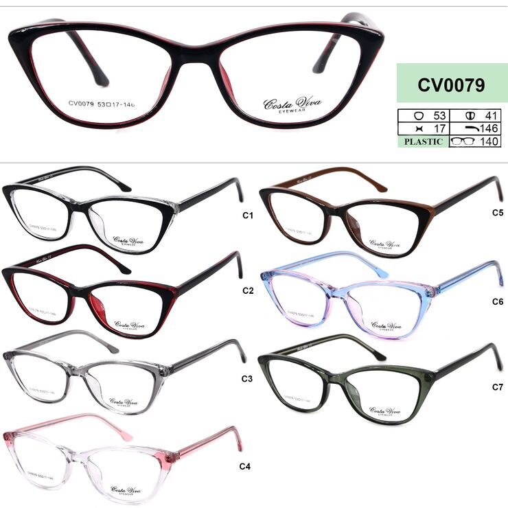 Plastic eyeglass frames Costa Viva CV0079
