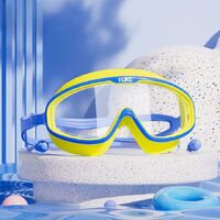 Swimming waterproof anti-fog goggles for kids (3-15 years), with box and bag type, 6006-YU