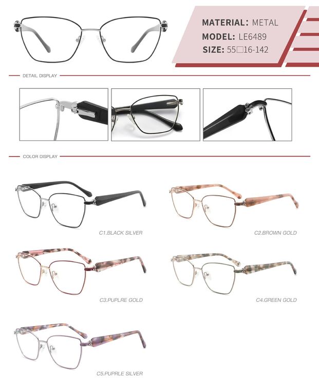 Metal frame with spring hinges LE6489-DA