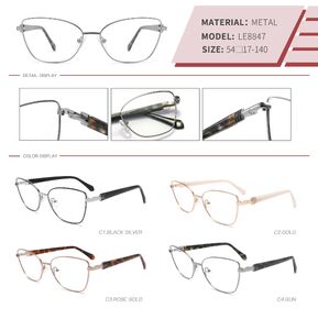 Metal frame with spring hinges LE8847-DA