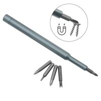 Universal magnetic screwdriver set of 24 magnetic elements in metal box