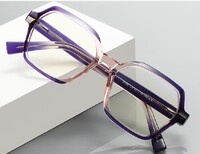 Новые плоские зеркальные квадратные прогрессивные цветные женские очки  оправа  пластиковая, материал TR-90+CA (флекс!) FOCUS FCS2162