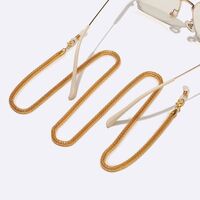 Металлическая нескользящая цепочка золотого цвета, для очков и масок GL1564