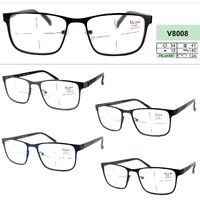 Ready-made semi-rimless plastic frame glasses Vizzini V8008, diopters from +0.75 to +6.00