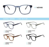Plastic acetate eyeglasses frame for women WD1418