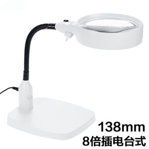 Tabletop magnifying glass with backlight 7765-XX, magnification: 8X