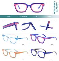 Plastic frames for glasses, acetate lamination Big City CH3211