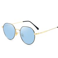 Очки металлические фотохромные с защитой от синего света 9644-GT