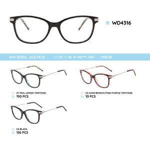 Plastic acetate eyeglasses frame WD4316