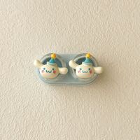 Mini soft contact lens kit retractable W-CT26兔花黄白狗