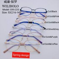 Metal ultrathin frames Wilibolo, with spring hinges G95-225