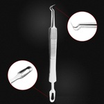 Curved tweezers for nylor frames service 双头粉刺夹