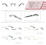 Оправа металлическая безободковая на винтах женская с флексом LE6216-DA