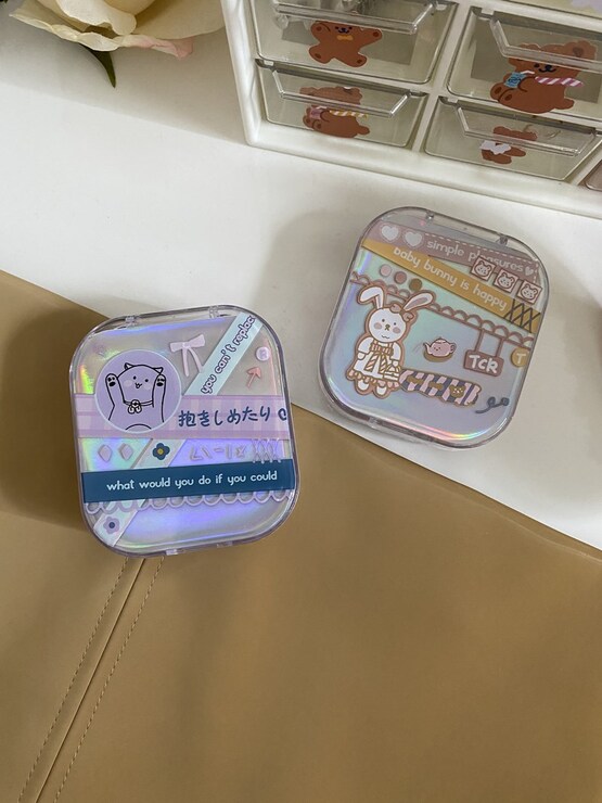 Contact lens cases AS719, 2pcs